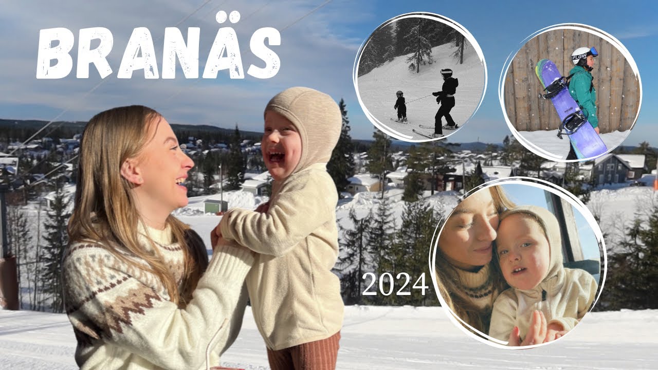 Bianca 3 år lär sig åka skidor! | FAMILJESEMESTER