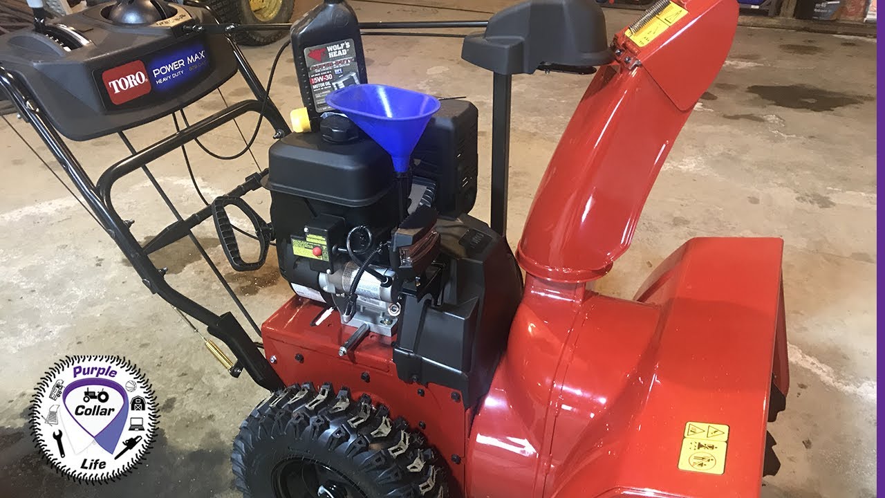 #143 Toro snow blower oil change