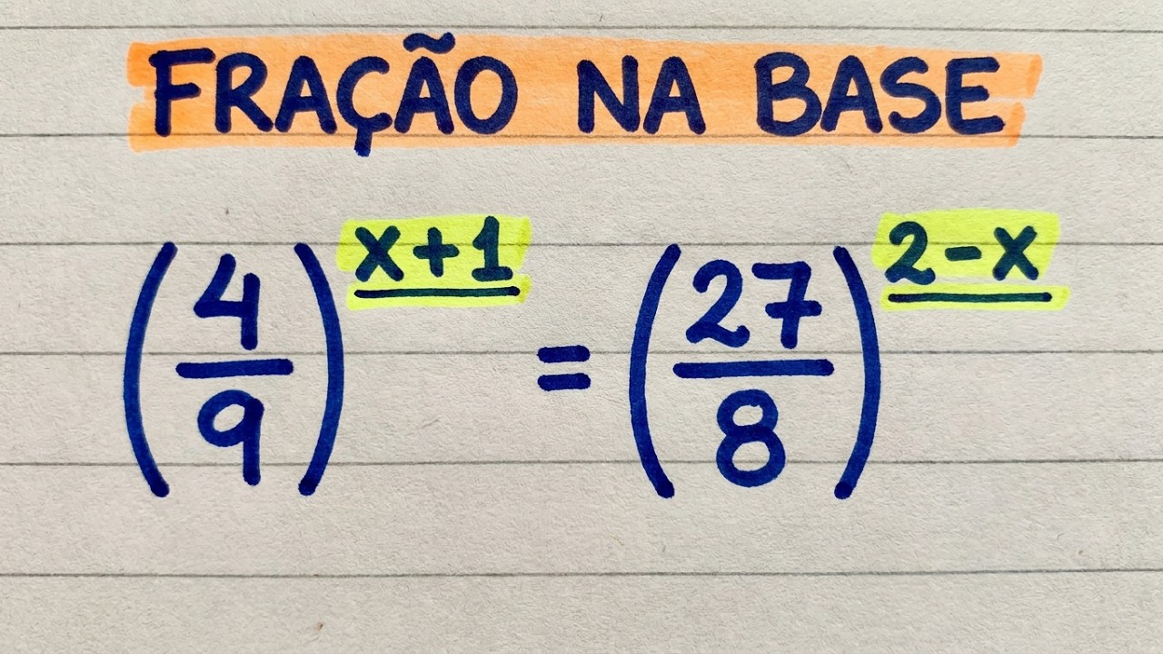Como Resolver Equação Exponencial com Fração: Passo a Passo Completo