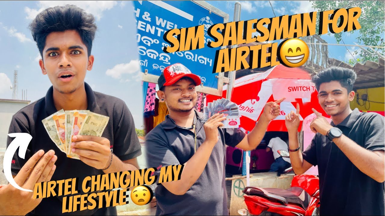 @airtel Changing My Life Style 💵| Part time Job As Sim Card Seller
