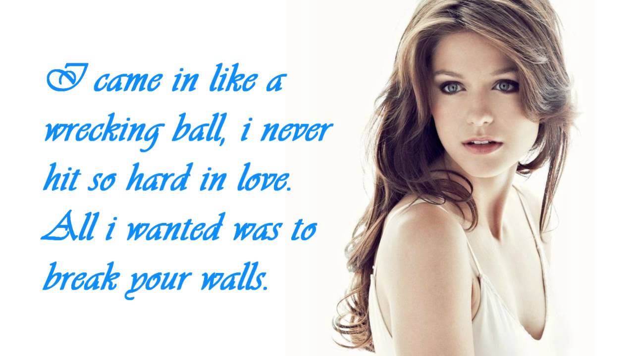 Glee - Wrecking Ball (Melissa Benoist) HD LYRICS
