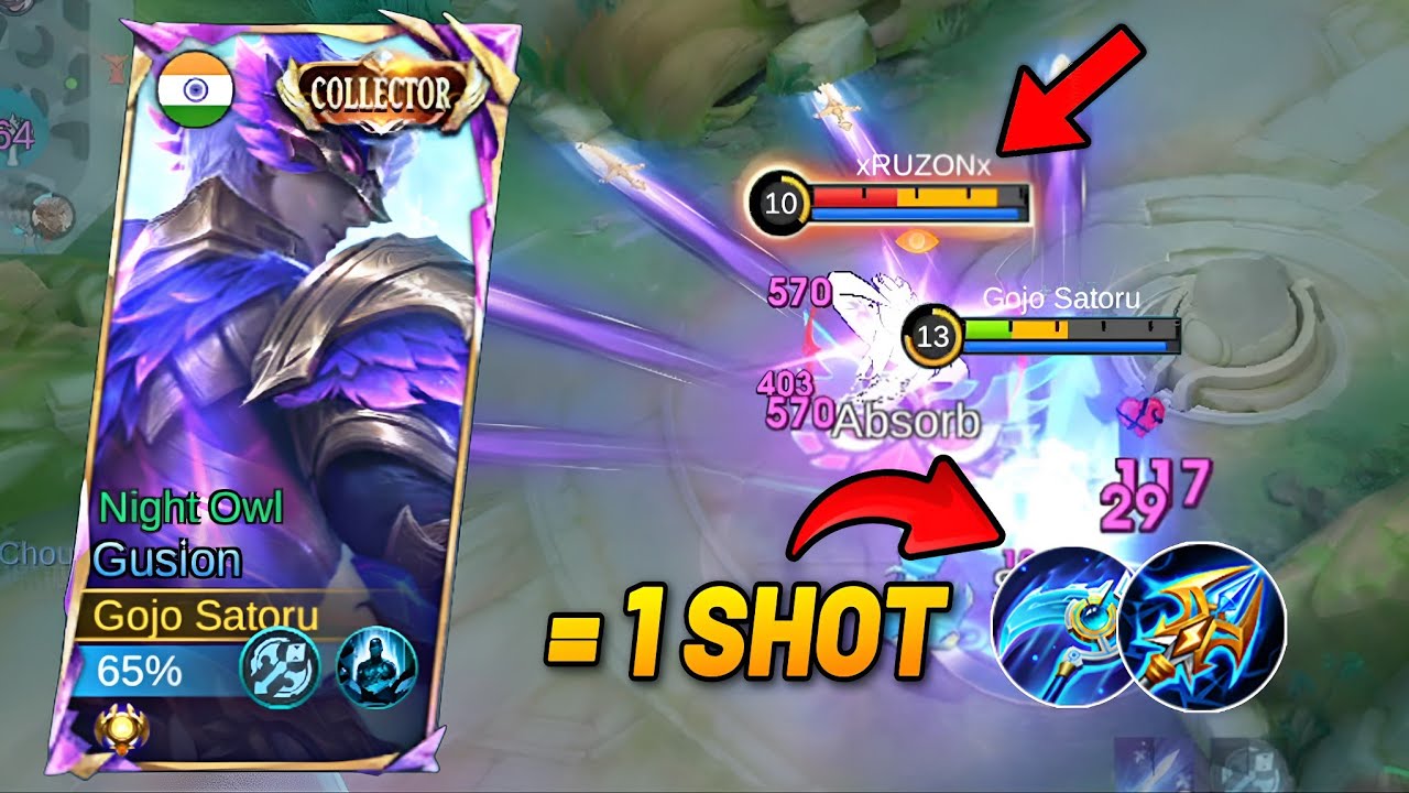 FINALLY THIS💀GLOBAL GUSION 100% SHOTGUN BUILD 2026!!🔥(must try)|MOBILE LEGENDS