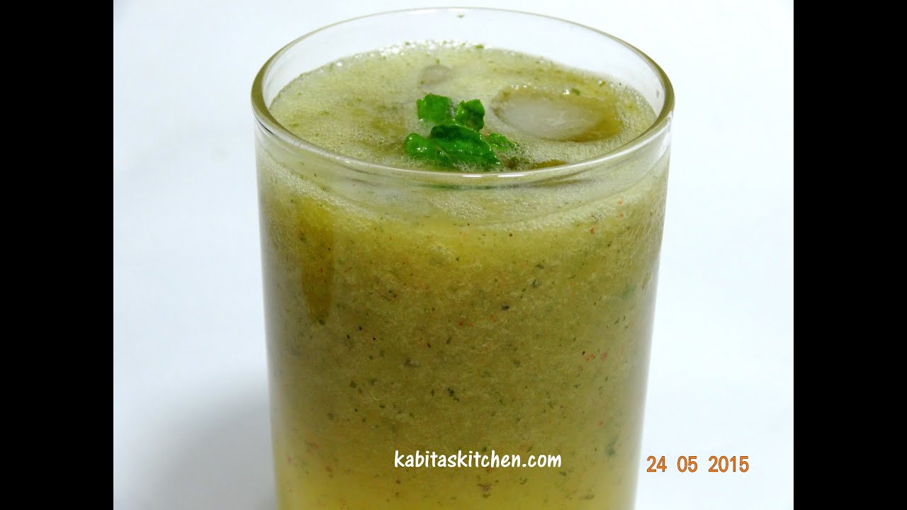 Aam Panna Recipe-Raw Mango Juice-Kairi Panha-Green Mango Drink-Indian Healthy Summer Drink