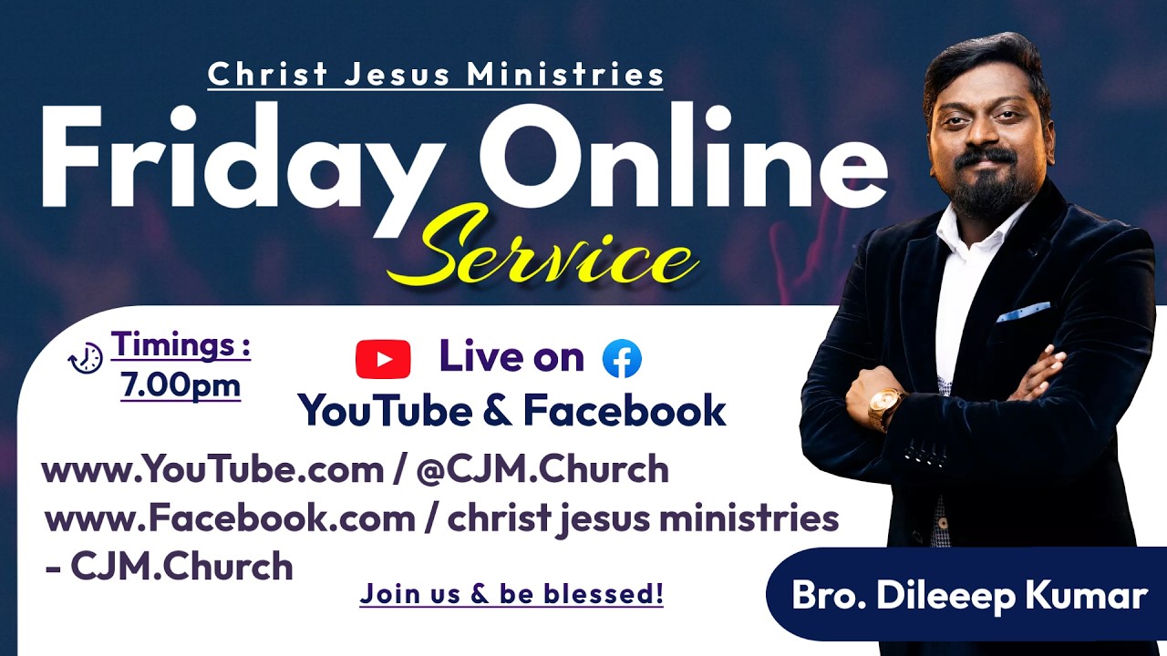 CJM FRIDAY ONLINE SERVICE | 13-03-2026 | @CJMCHURCH