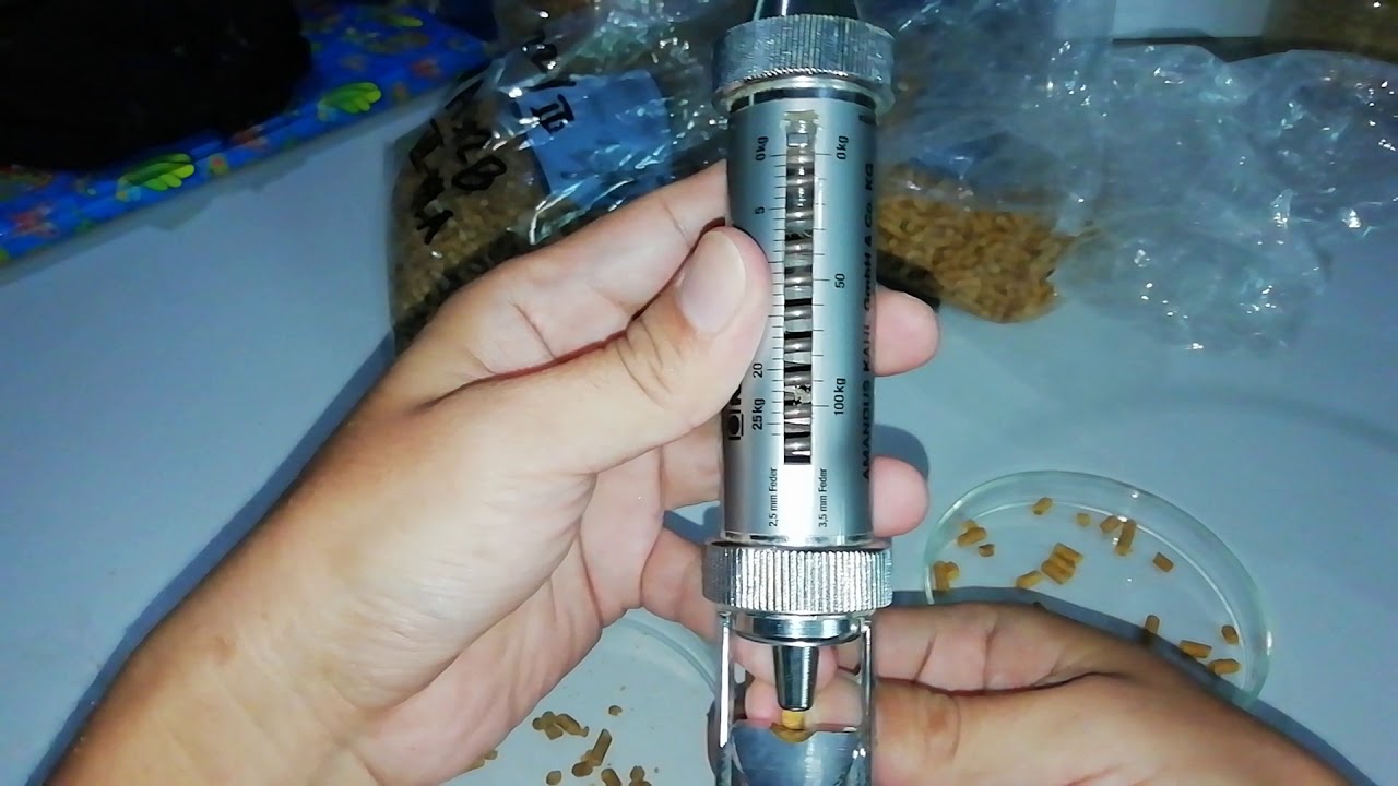 Tutorial Singkat Cara Menggunakan Pellet Hardness Tester Kahl