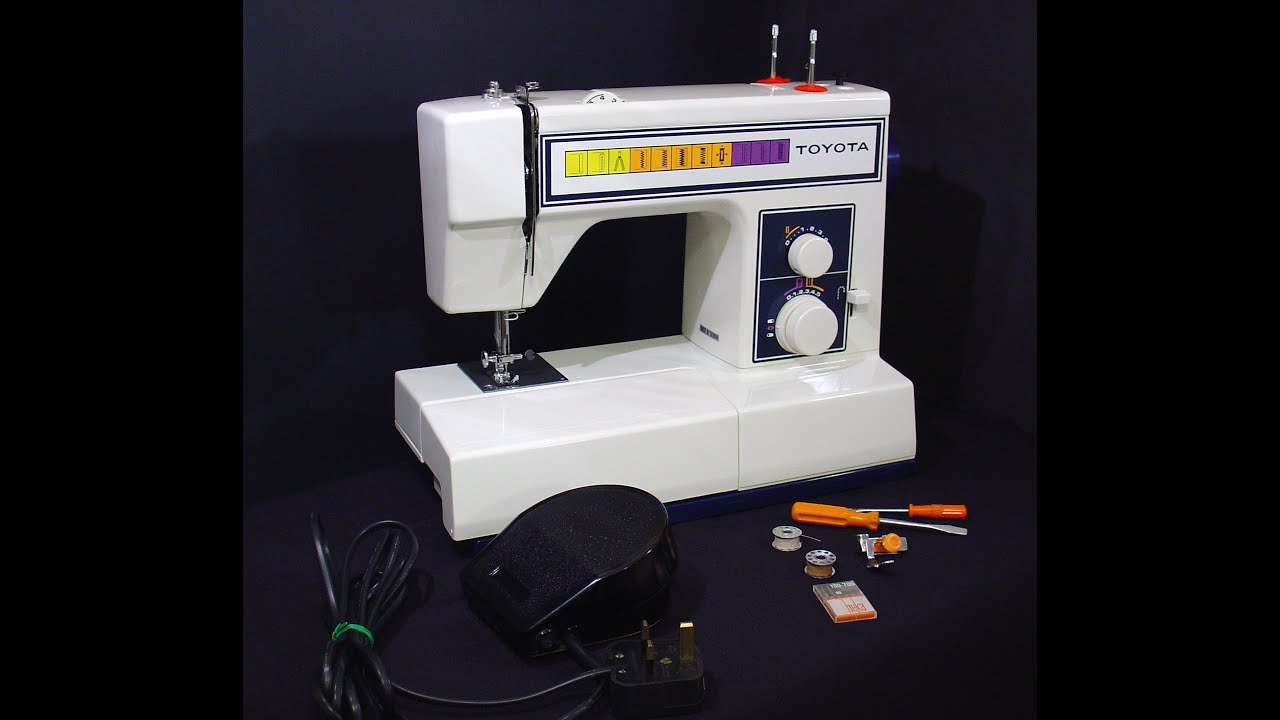 Toyota 2201 EC1 sewing machine slideshow & sewing test