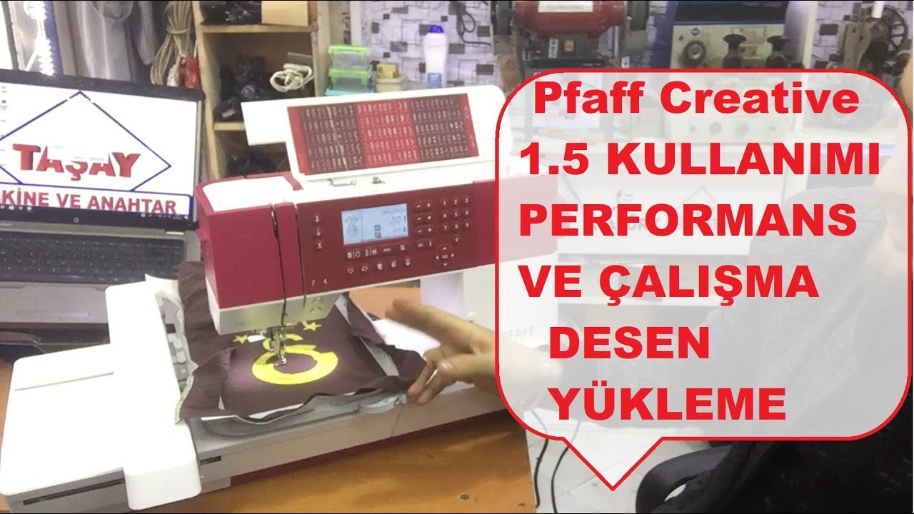 Pfaff Creative 1.5 Dikiş Makinesi Kullanım Desen Yükleme