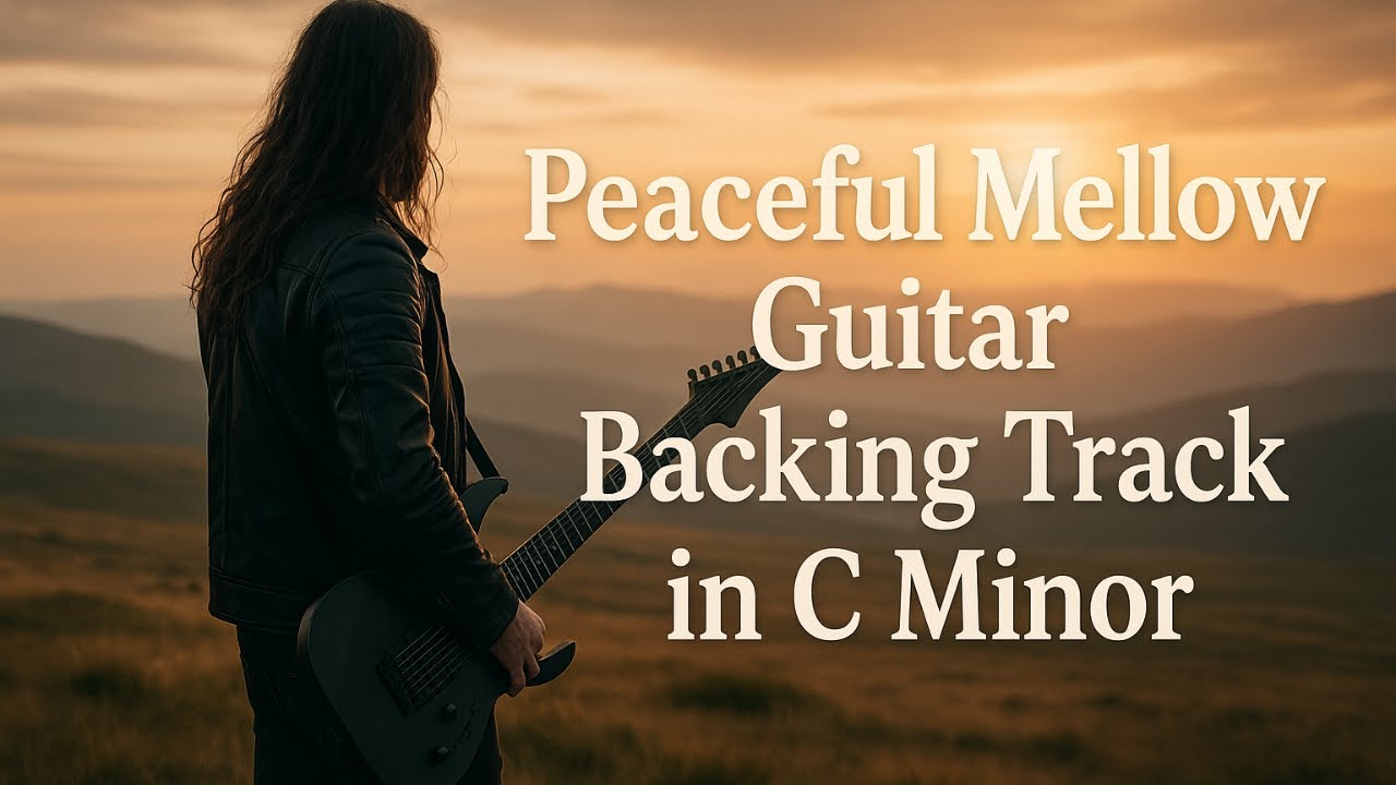 Peaceful Mellow Guitar Backing Track in C Minor
