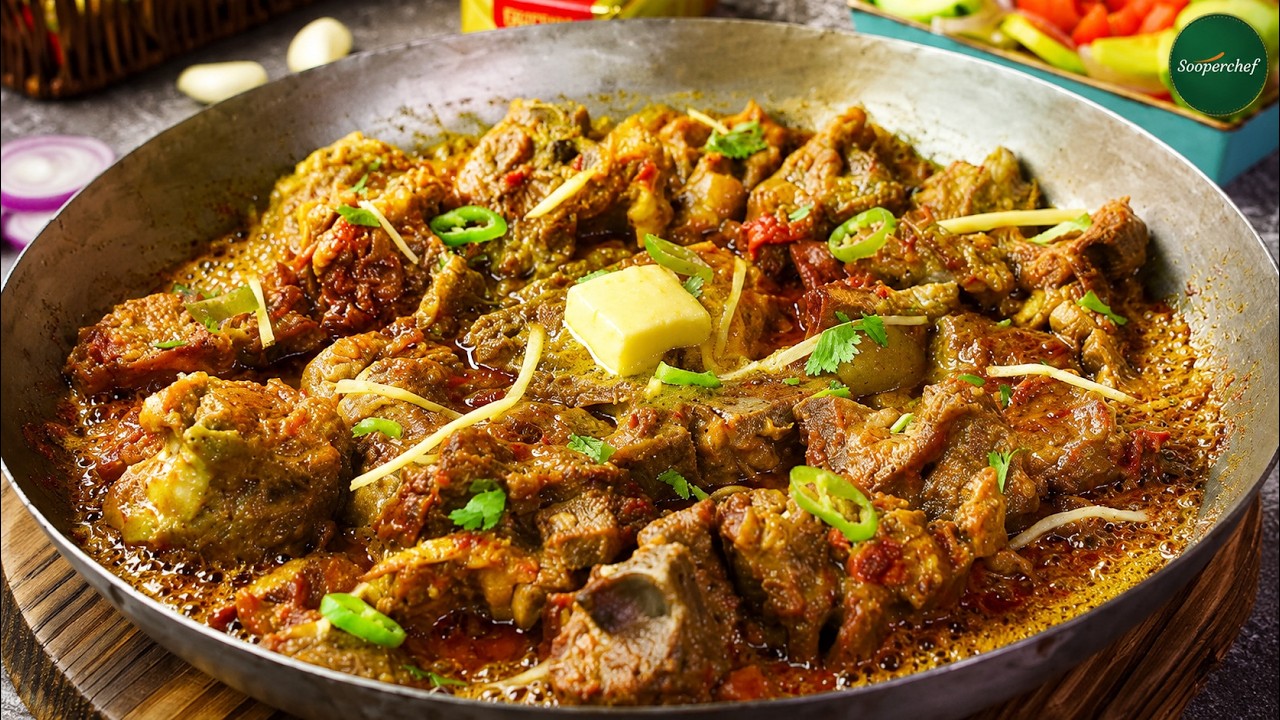 Mutton Makhni Karahi Recipe by SooperChef (Gosht Karahi Recipe)