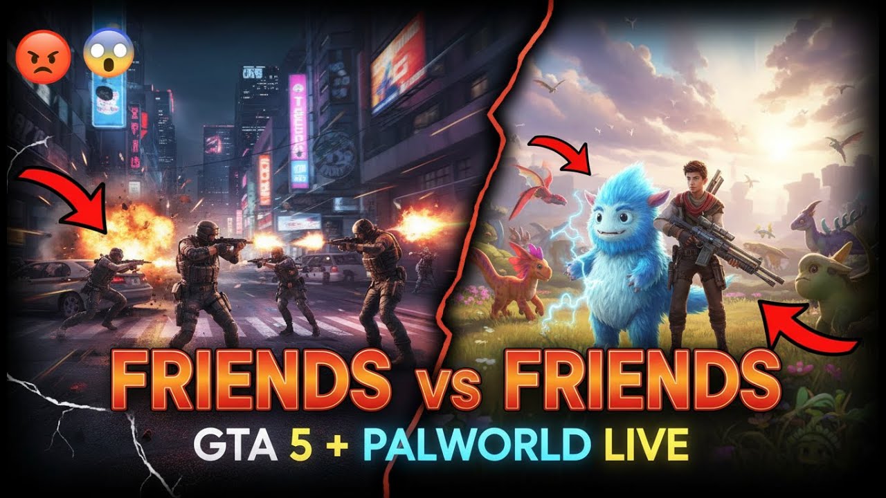 GTA 5 Online F2F Deathmatch + Palworld Chaos | Nonstop Action, Funny Fails & Rage Moments LIVE
