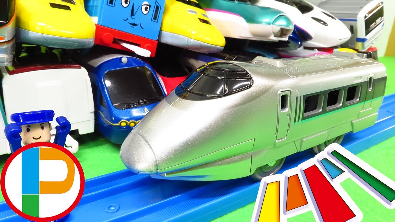 プラレール 新幹線 400系新幹線の車両はどこかな？プラキッズが探すよ！ 電車やトーマスの仲間が登場するよ！ OmotyanoPrussian