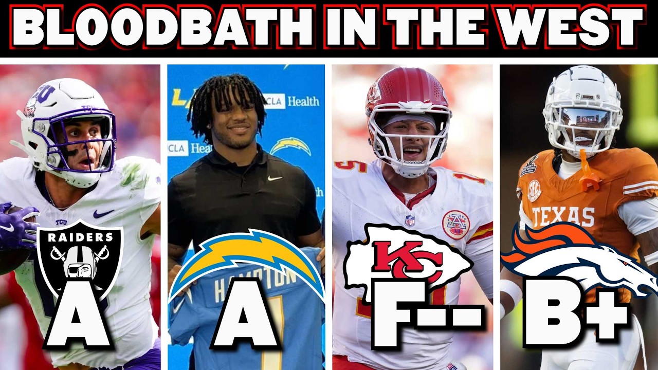 The Chiefs Reign of Terror is OVER: AFC West Draft Grades