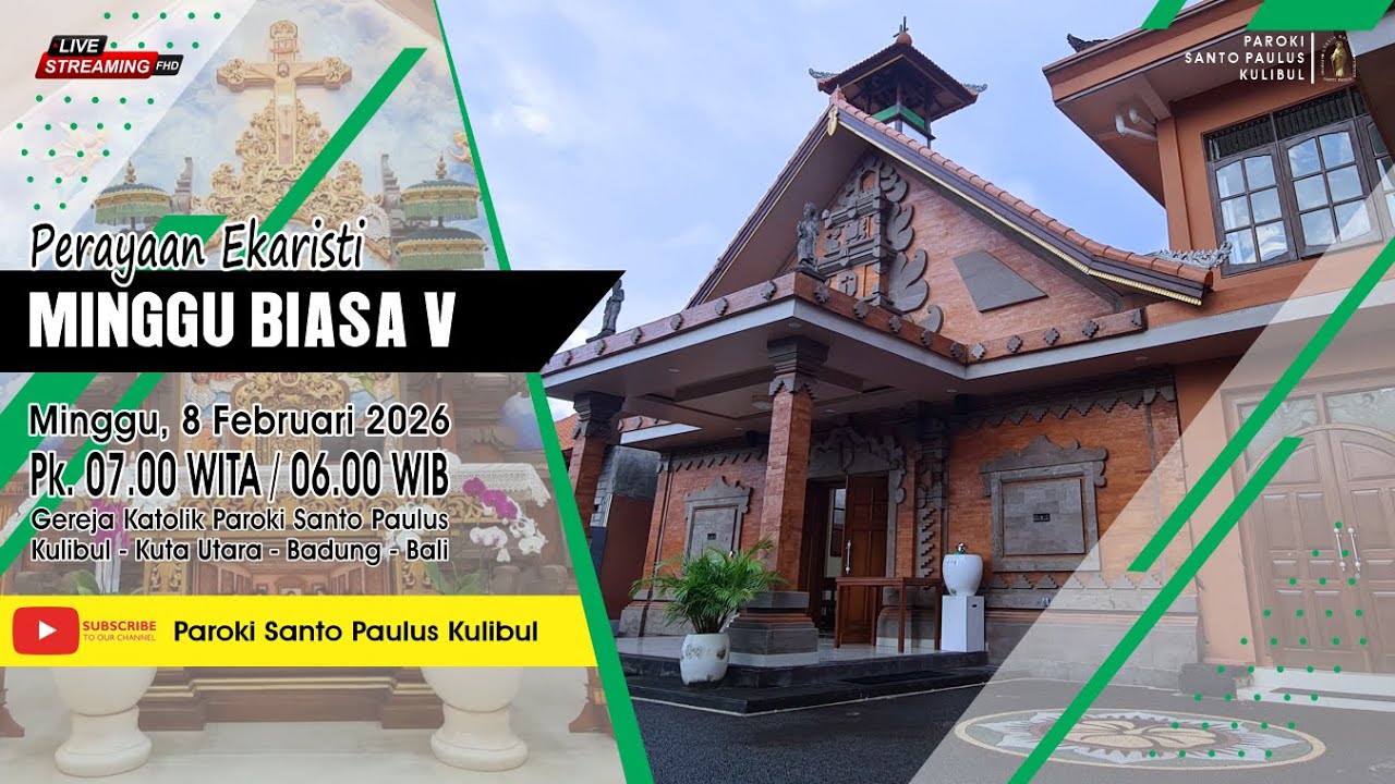 【LIVE】MISA HARI MINGGU BIASA V | 8 FEBRUARI 2026