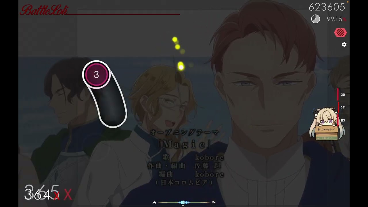Osu! Isekai no Sata wa Shachiku Shidai Opening 1 Magic 99.01% HD FC 233pp