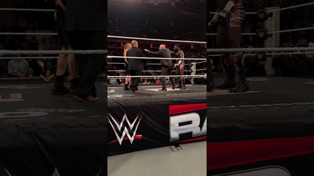 Triple H comes inbetween Oba Femi & Brock Lesnar on WWE RAW 🤯