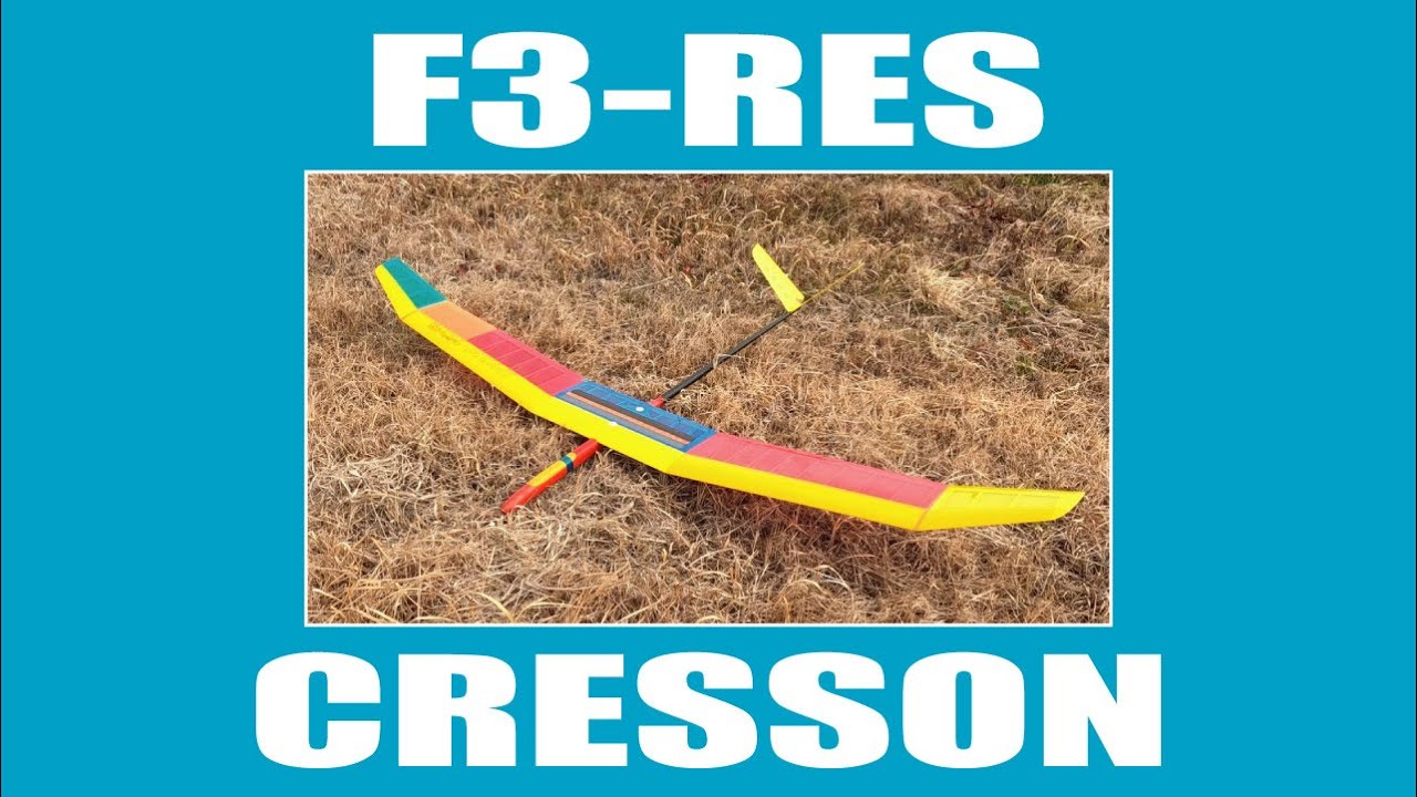 【ラジコン】F3-RES グライダー CRESSON の 飛行 !　大宮田んぼグライダークラブ