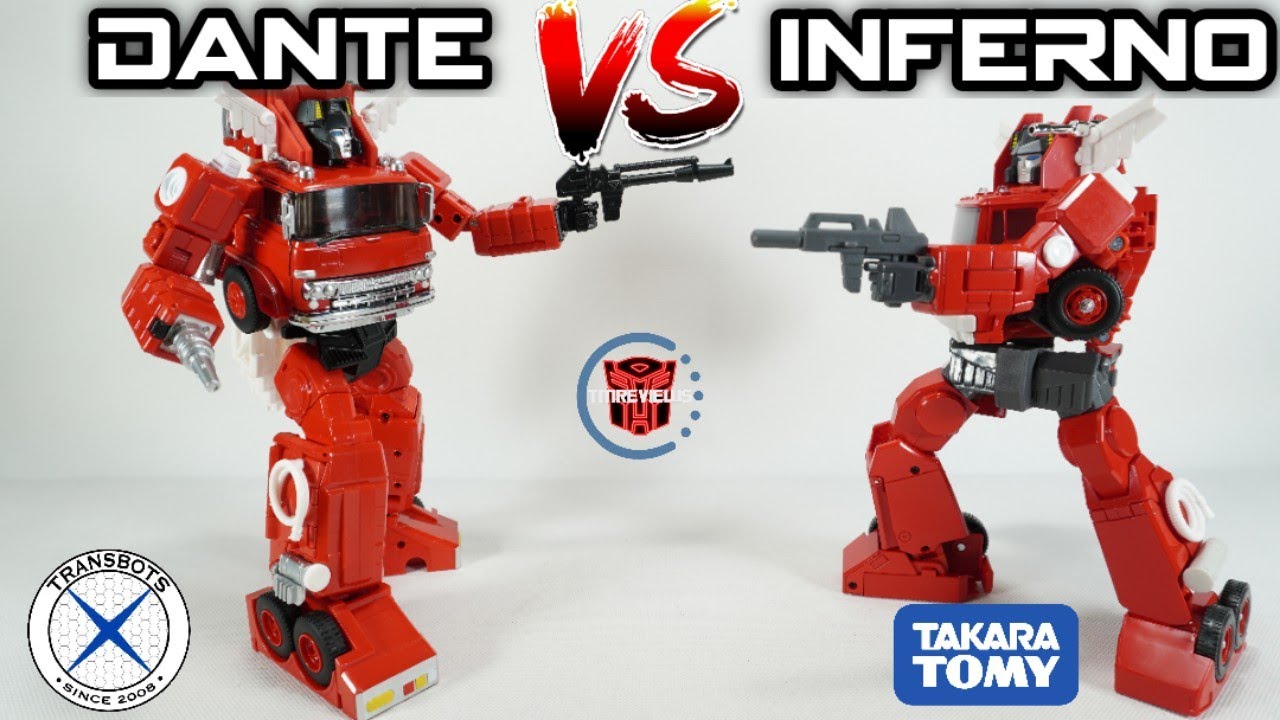 Comparison: X-Transbots MX-5 Dante VS Takara Tomy MP-33 Inferno