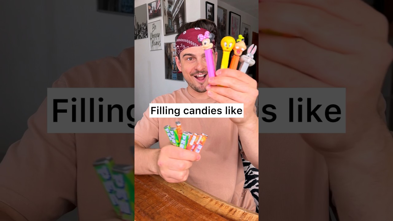 What is the BEST way to fill these CANDIES?😌🍬Normal,asocial,5 min crafts or dad?😎❤️| CHEFKOUDY