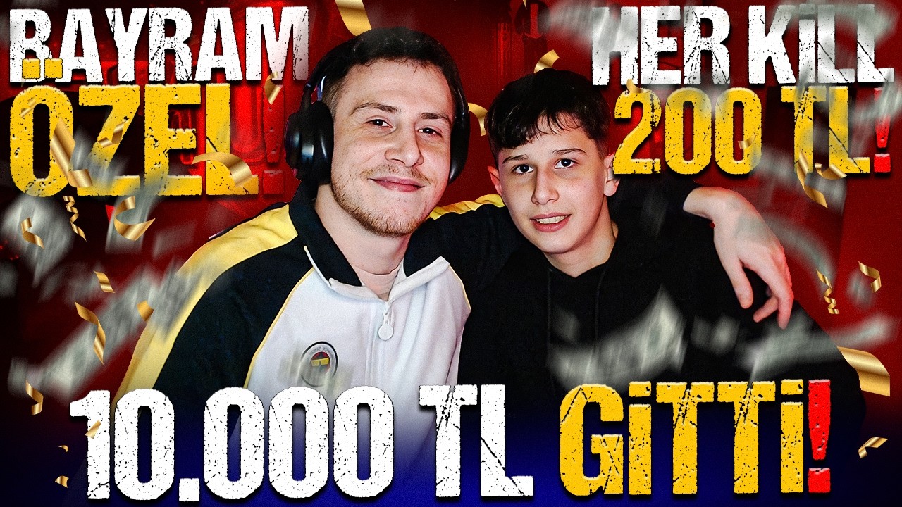 BAYRAM ÖZEL KARDEŞİMLE VS ATTIM HER LEŞ 200 TL (10.000 TL GİTTİ) BATTIM !| PUBG Mobile