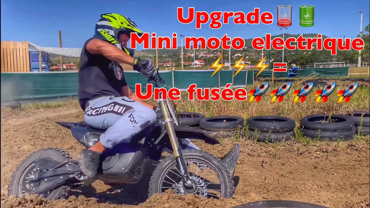 Mini moto électrique UPgrade = une fusée 🚀 X arenagames le parc !!!