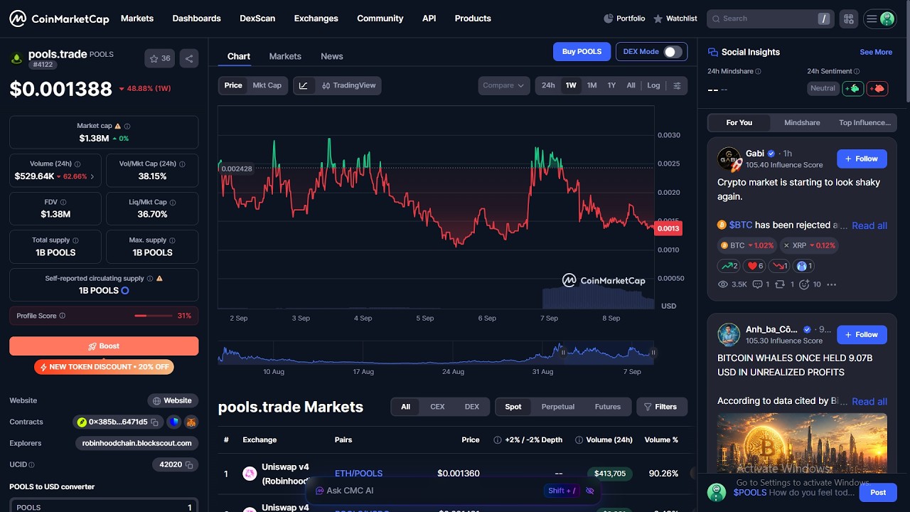 Токен pools.trade ($POOLS) &mdash; это легальный проект или скам?