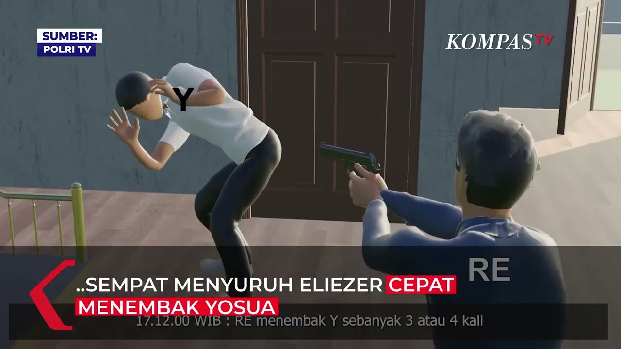 Animasi Rekonstruksi Pembunuhan Yosua di Rumah Ferdy Sambo Dirilis oleh Polri