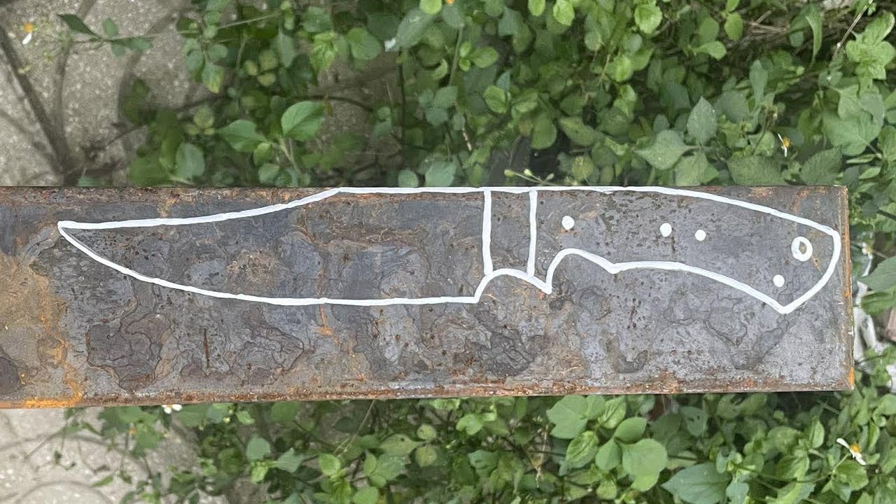Making a Sharp Bowie Knife From a Leaf Spring! Epic Finish