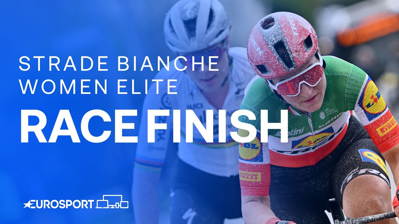 A THRILLING finale in Siena 👏 | Strade Bianche Women Elite 2024 Race Finish | Eurosport Cycling