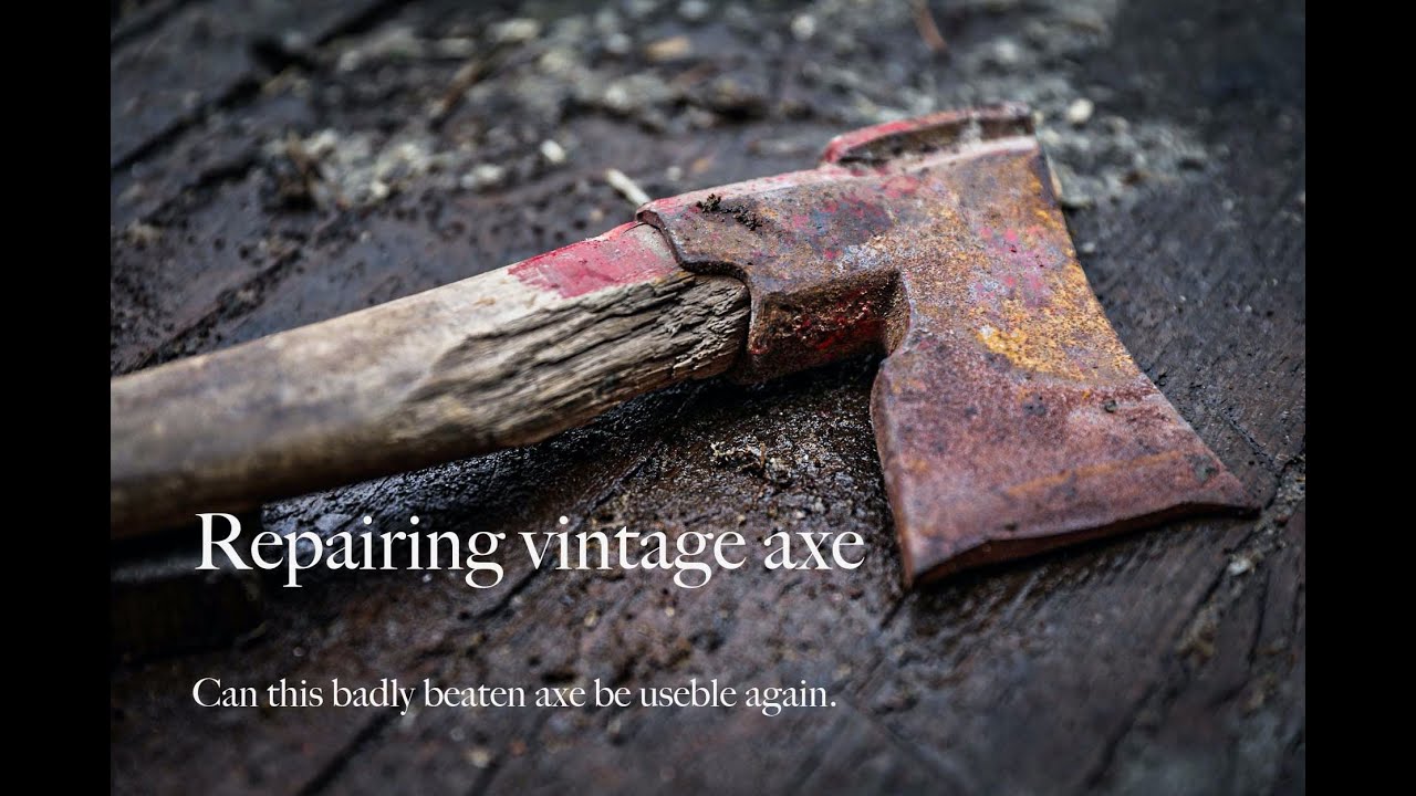 Vintage axe repair. #tools #toolrestoration #oldtools