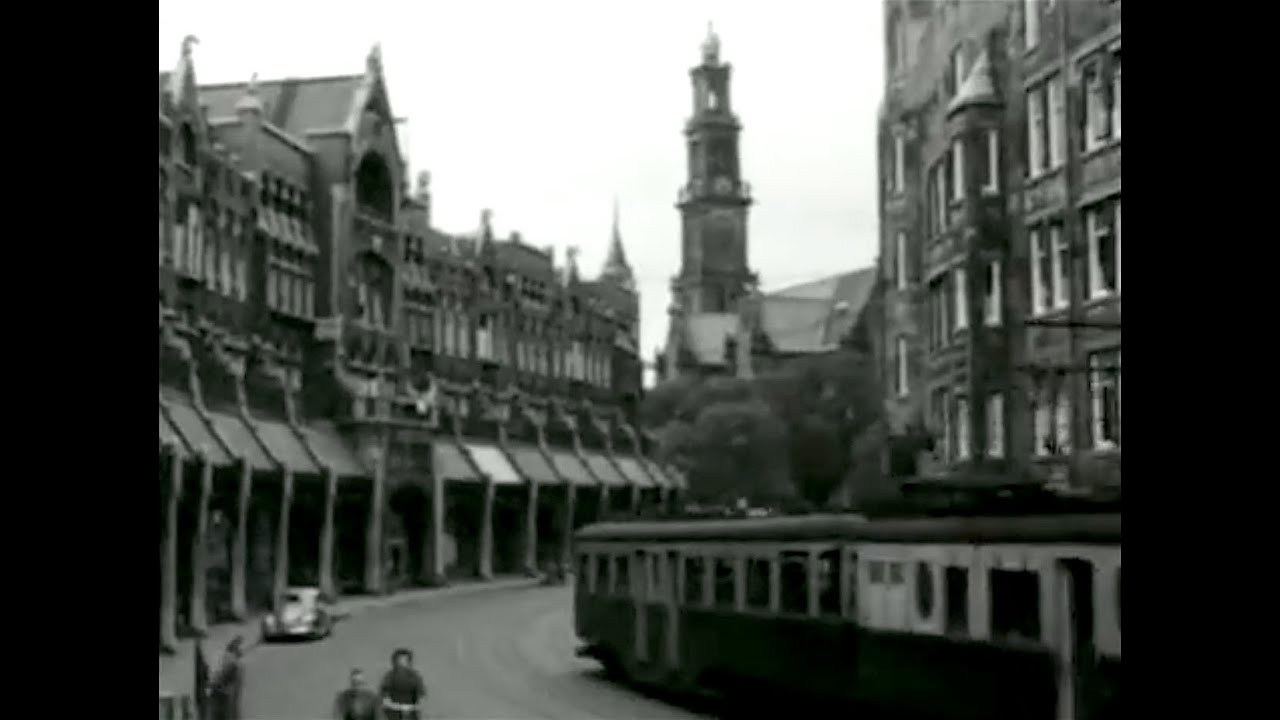 1957: Laatste tram Amsterdam-Zandvoort - oude filmbeelden