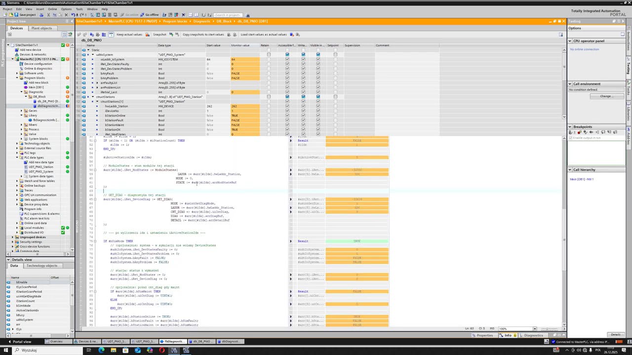 PROFINET Diagnostics in Siemens S7-1500 | DeviceStates, ModuleStates & GET_DIAG