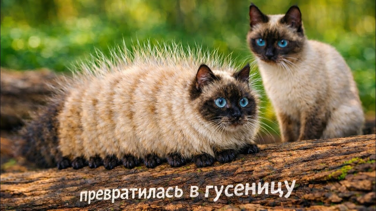 СТАЛА КОТОГУСЕНИЦЕЙ! ЧТО С МАГИЕЙ!? ( Говорящая кошка Бусинка)