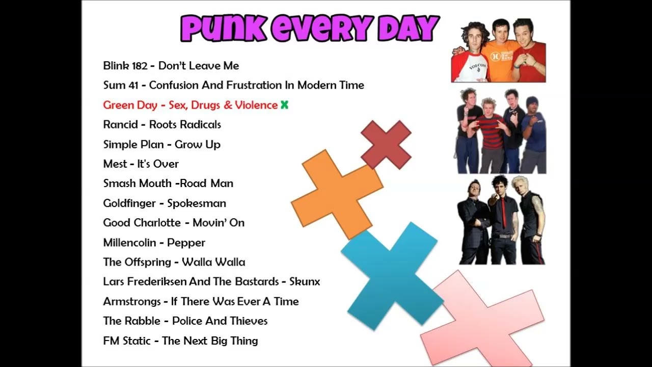 Punk Rock Music |Blink-182|Sum 41|Green Day|Goldfinger|Mest|Smashmouth|Rancid|The Offspring|poppunk|