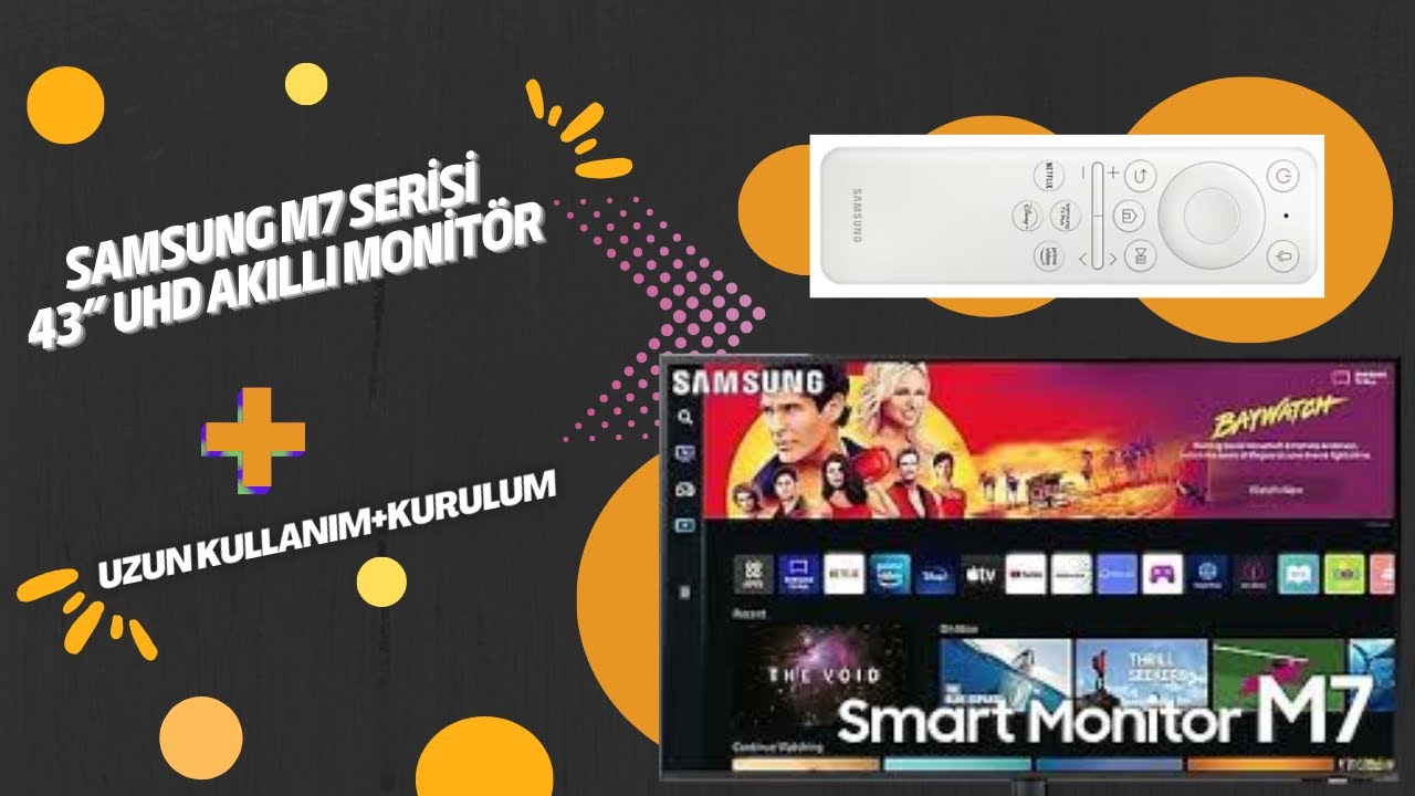 Samsung M7 LS43BM700UPXUF 43'' UHD 60Hz 4ms (HDMI+Type-C) Akıllı Monitör