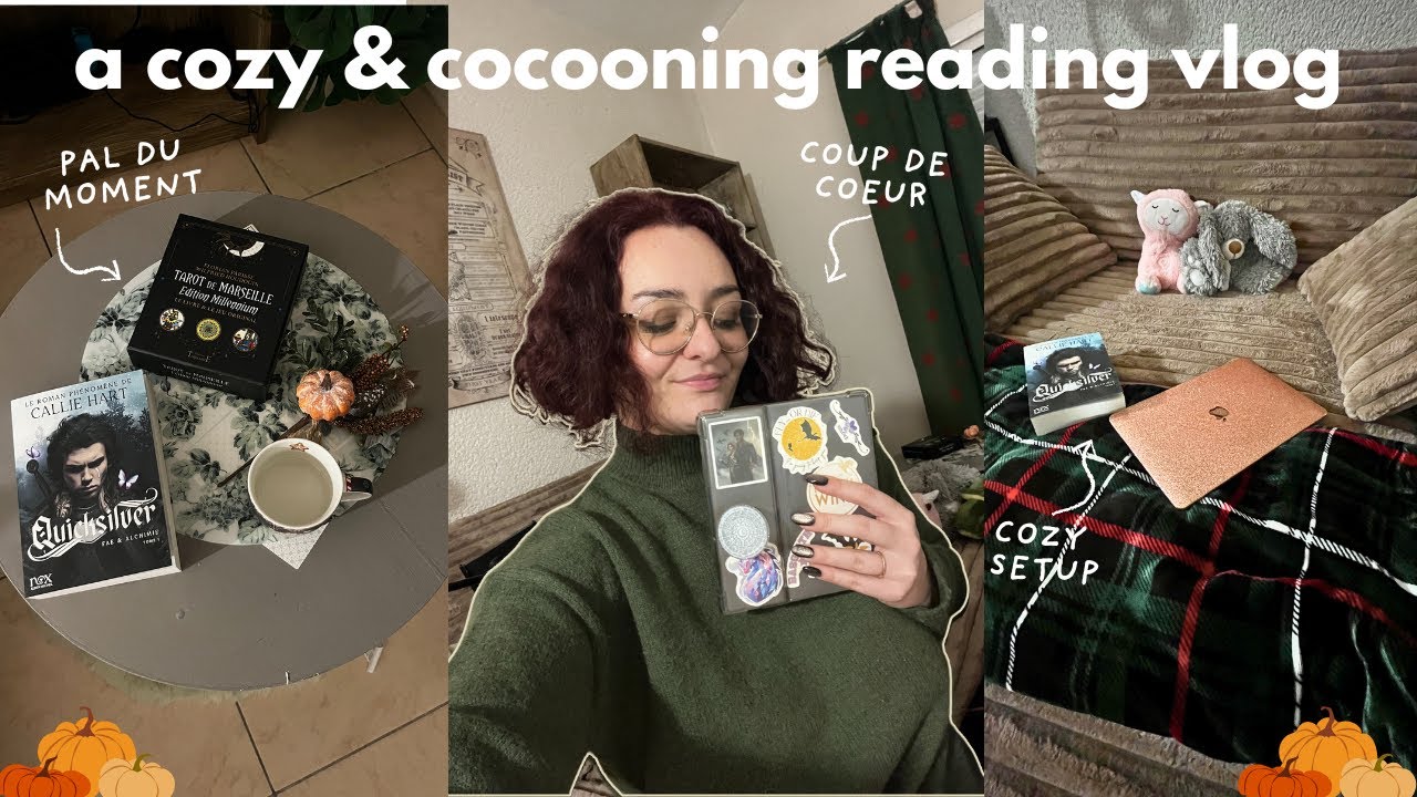 Cozy reading vlog 🕯️📖 Lecture, PAL du moment, coup de coeur et déception