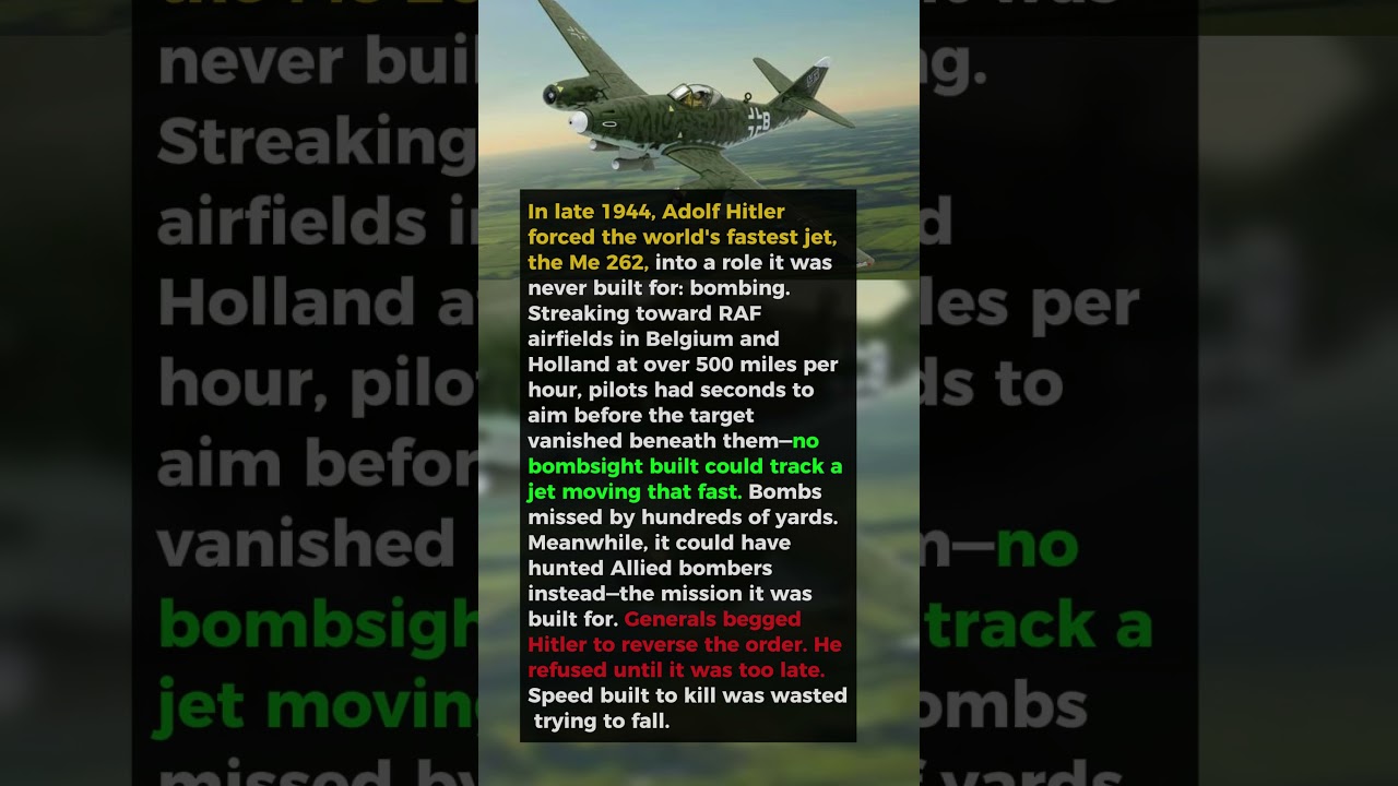 Hitler's Fastest Jet, Forced to Fail |WW2