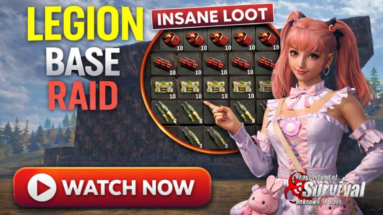 💥 Massive Loot! Legion Base Raid | Last Island of Survival