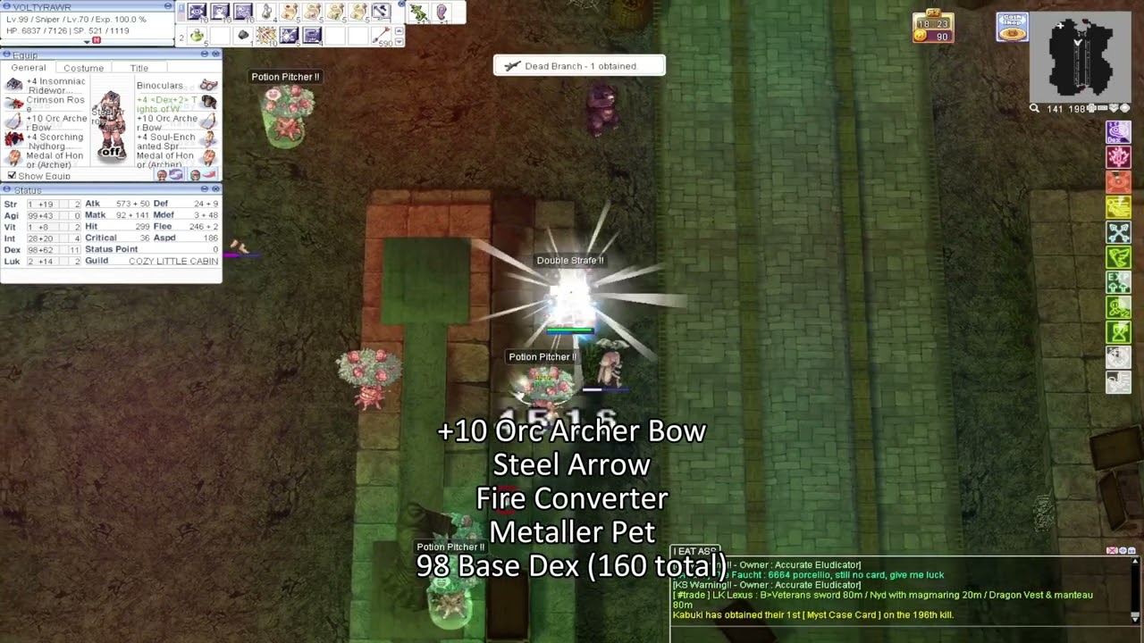 [uaRO] Sniper 1 hit Enchanted Peach Tree (Cheap Version)