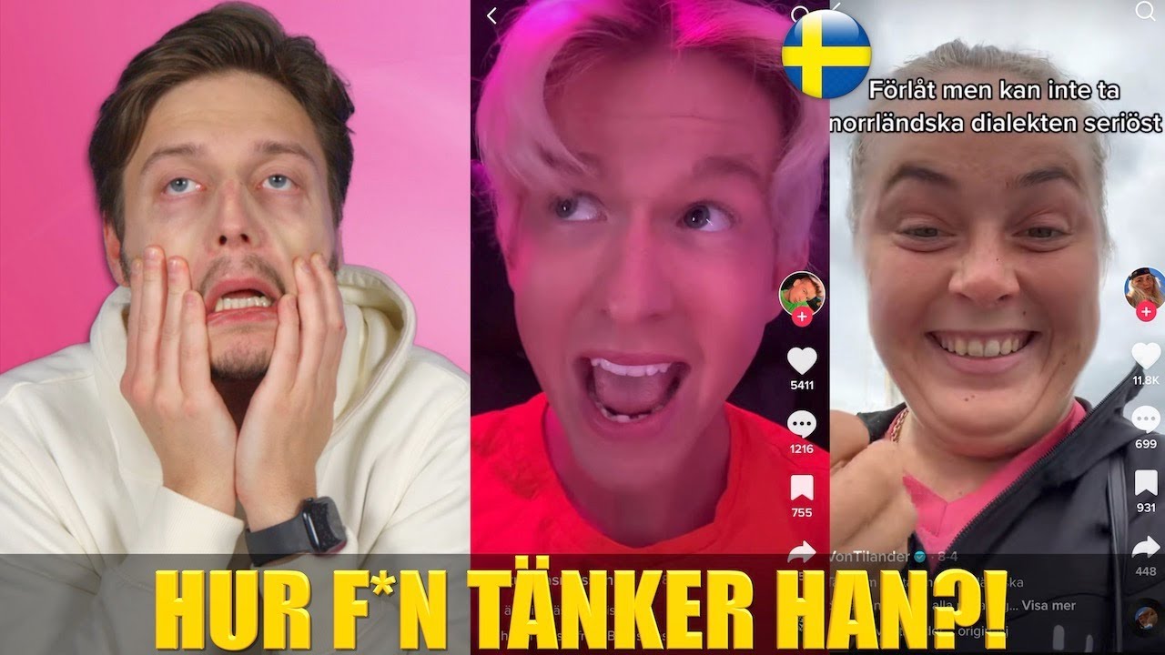 REAGERAR PÅ SVENSKA TIK TOKS! 🇸🇪 | Hur f*n tänker han?!