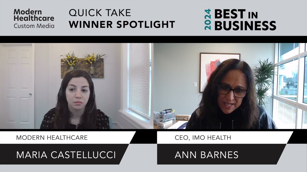 IMO Health Wins Best‑in‑Business Award &ndash; Quick Take Spotlight