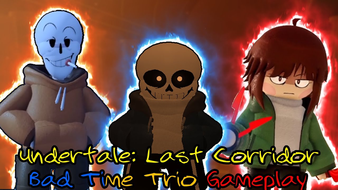SECRET CHARACTER!!! Undertale: Last Corridor Bad Time Trio Gameplay