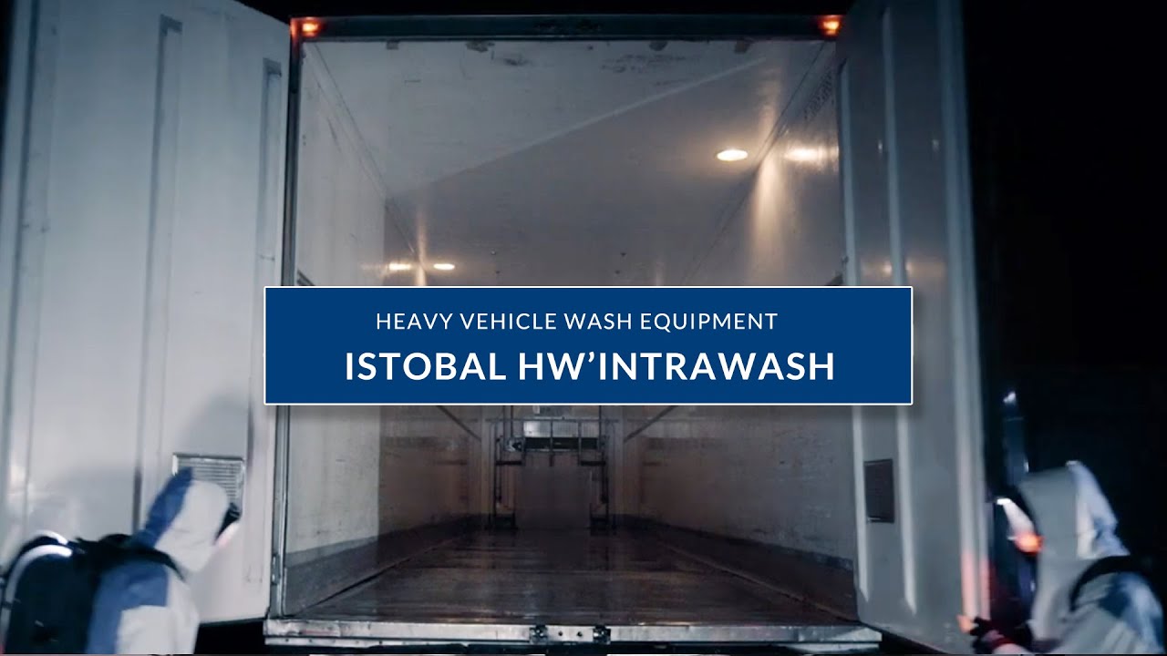 Istobal HW'Intrawash. Heavy vehicle container cleaning. Truck wash and sanitisation equipment.
