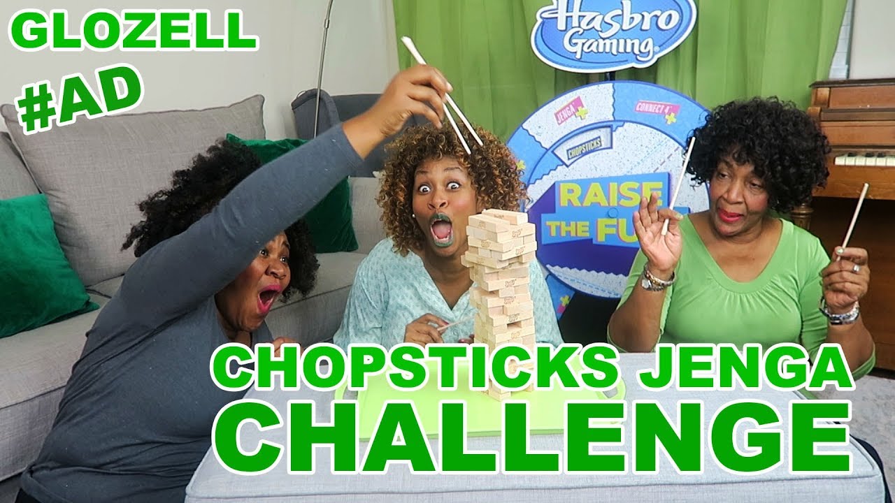 Chopsticks Jenga Challenge - GloZell