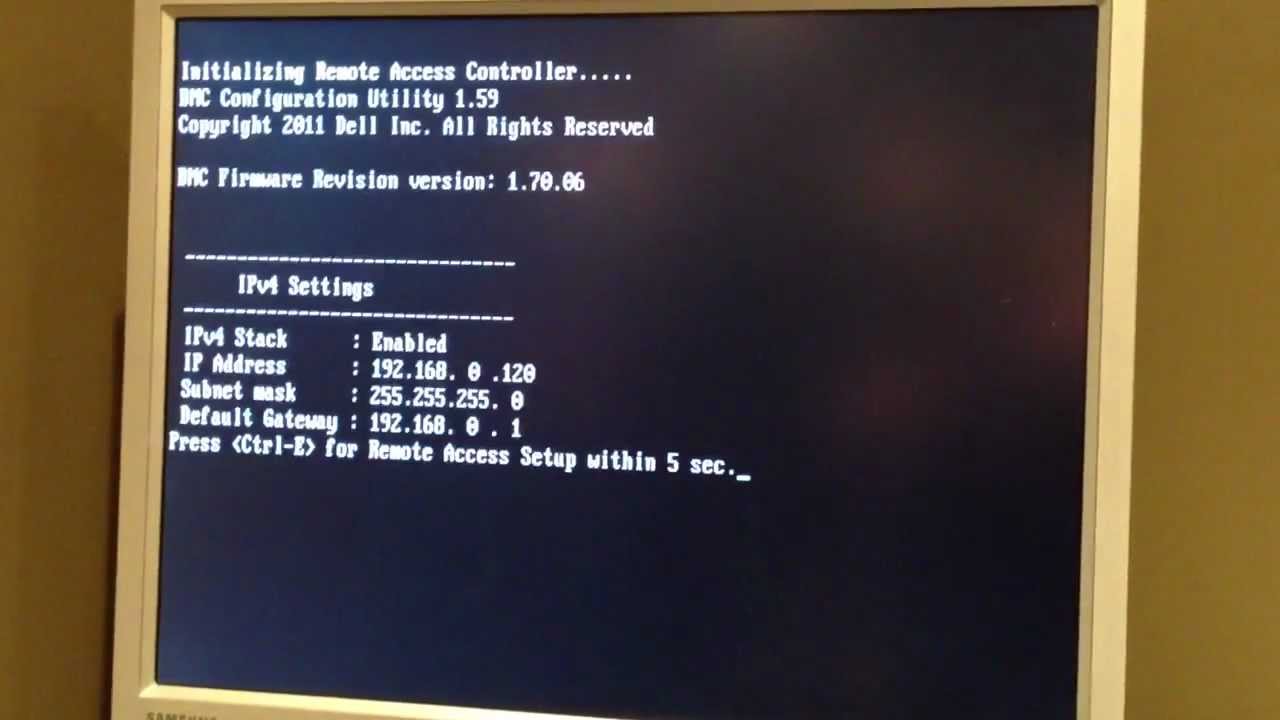 Dell PowerEdge T110 II Boot