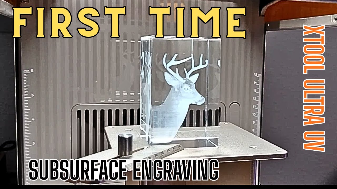 xTool F2 Ultra UV - Subsurface Crystal Engraving using Cockpit3D Point Cloud