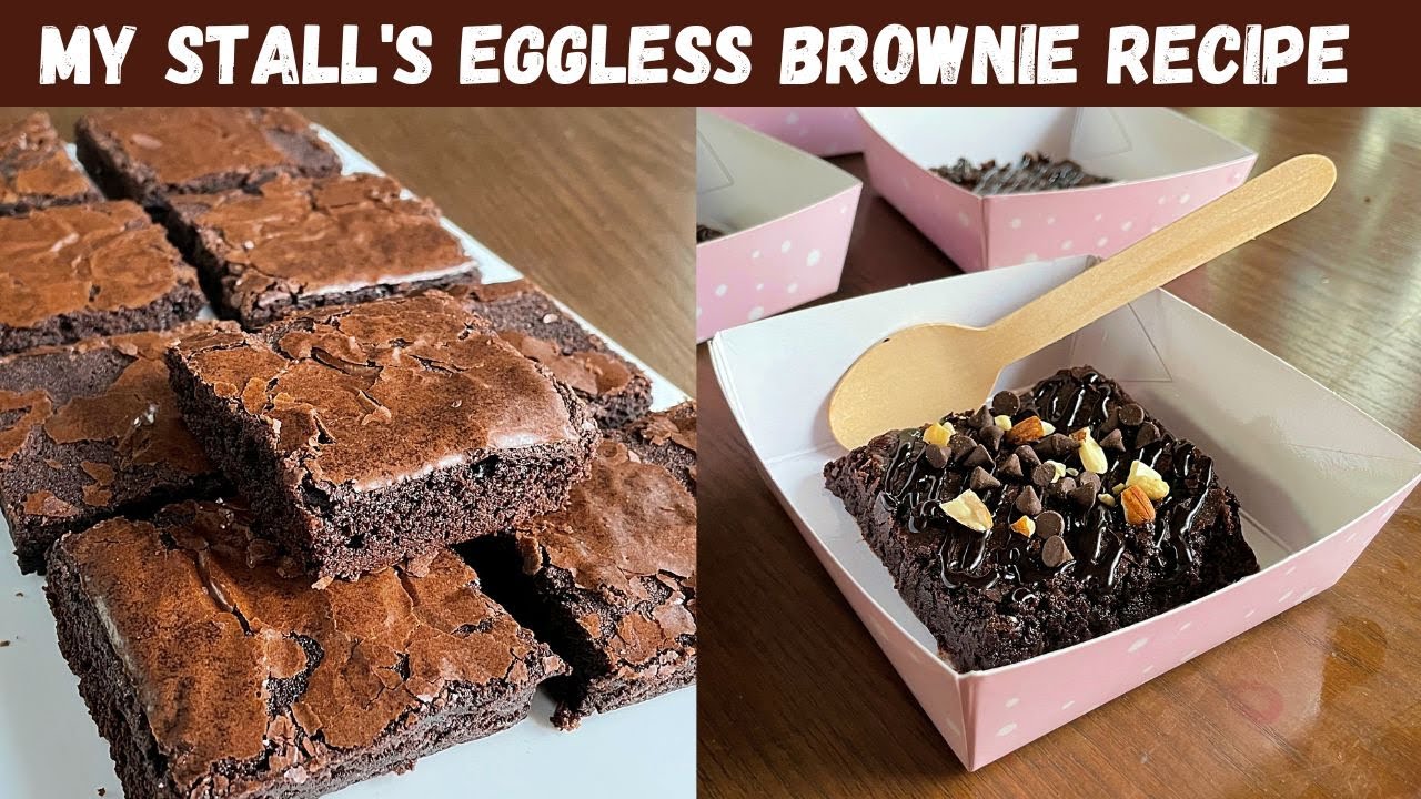 How to make eggless brownies | no condensed milk | fudgy brownies | தமிழ் | with English subtitles