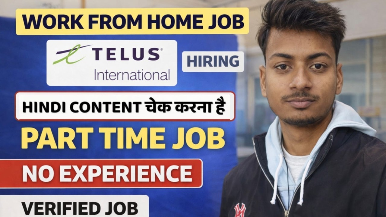 Telus International Work From Home Jobs 2026 | Part Time Online Job | Freshers & Students Apply Now