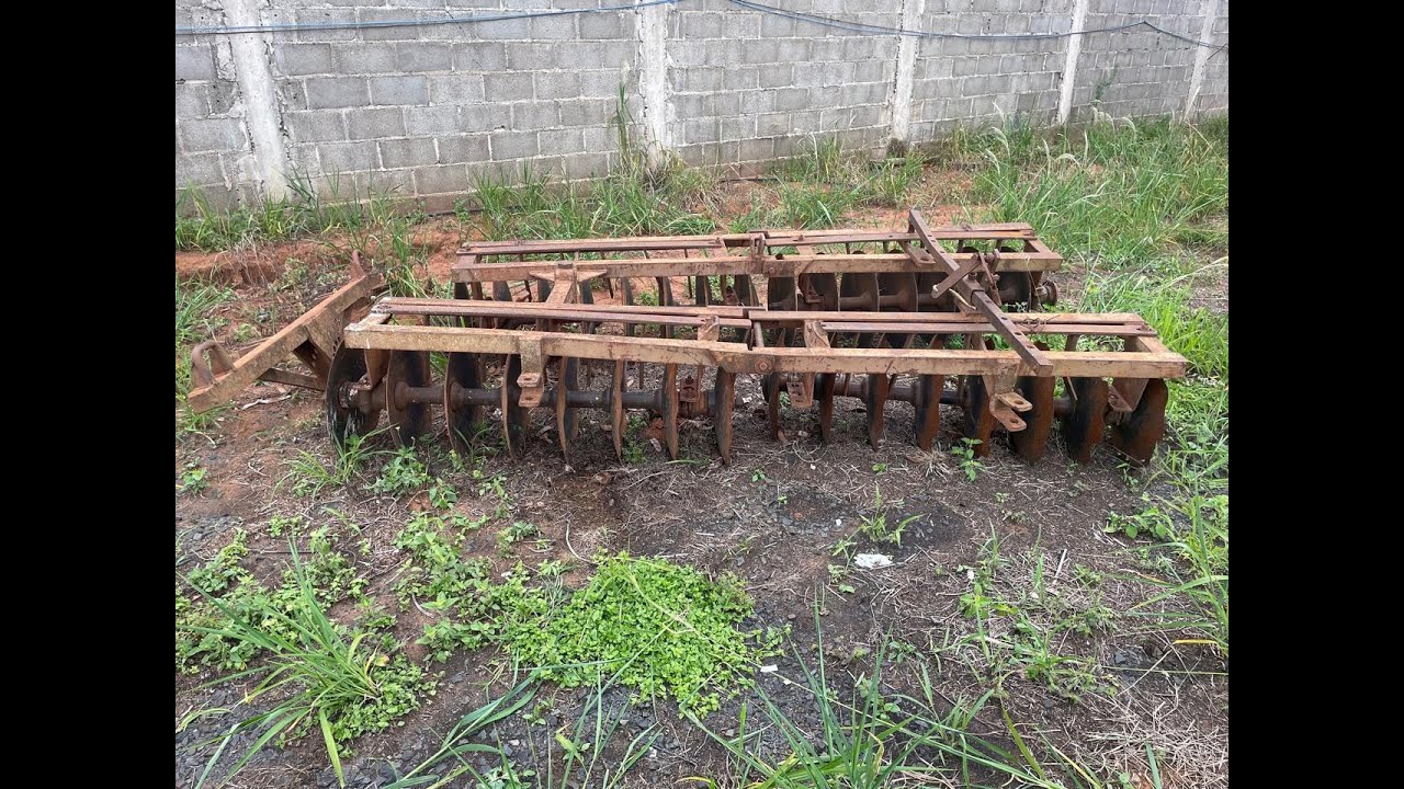 LOTE GRADE NIVELADORA COM 32 DISCOS