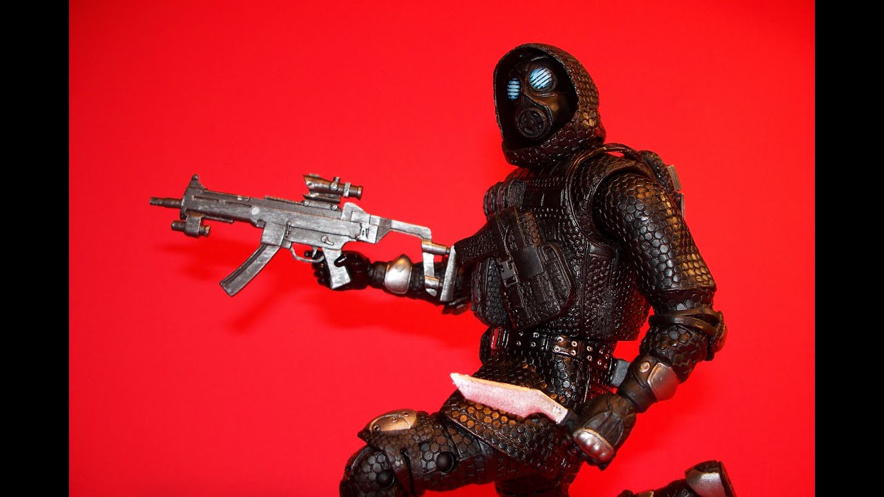 NECA RESIDENT EVIL VECTOR OPERATION RACCOON CITY ACTION FIGURE TOY REVIEW