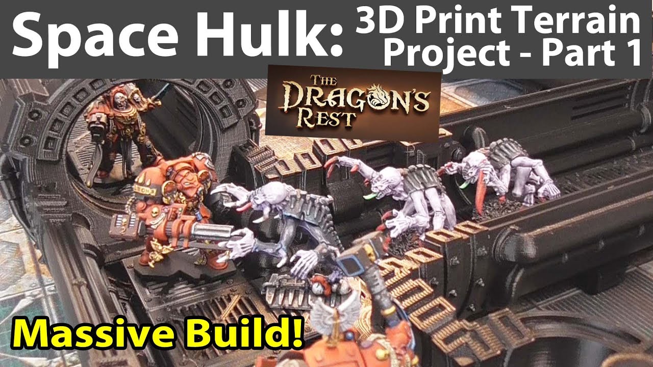 Space Hulk 3D Printed Terrain Project Dragon's Rest HVAC: Part 1